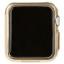 BASEUS ultratenké gumové puzdro pre Apple Watch 42&nbsp;mm (hr. 0,65&nbsp;mm) - zlato-priehľadné