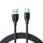 JOYROOM S-A30 Star-Ring Series nabíjací a dátový kábel USB-A/USB-C na iPhone/iPad/AirPods - 1 m - čierny