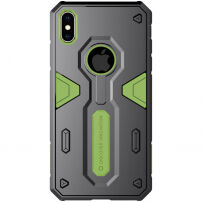 NILLKIN Defender II odolný kryt pre iPhone XS Max – zelená