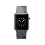 Silikónový remienok so sivým vzorom pre Apple Watch 42mm / 41mm / 40mm / 38mm - čierny