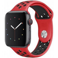 Silikonový ramienok pre Apple Watch Ultra 49mm / 46mm / 45mm / 44mm / 42mm - červeno-čierny