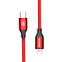 BASEUS lightning/USB-C kábel pre iPhone – 2 m – červená