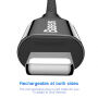 BASEUS lightning/USB-C kábel pre iPhone – 2 m – čierna