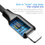 BASEUS lightning/USB-C kábel pre iPhone – 2 m – čierna