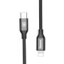 BASEUS lightning/USB-C kábel pre iPhone – 2 m – čierna