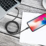 BASEUS lightning/USB-C kábel pre iPhone – 2 m – čierna