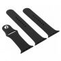 Silikónový remienok s kratšou a dlhšou prackou pre Apple Watch Ultra 49mm / 46mm / 45mm / 44mm / 42mm - čierny