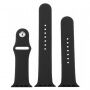 Silikónový remienok s kratšou a dlhšou prackou pre Apple Watch Ultra 49mm / 46mm / 45mm / 44mm / 42mm - čierny