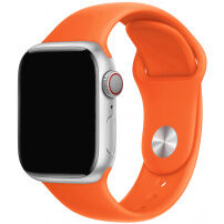 Silikónový remienok s kratšou a dlhšou prackou pre Apple Watch Ultra 49mm / 46mm / 45mm / 44mm / 42mm - oranžový