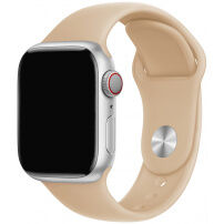 Silikónový remienok s kratšou a dlhšou prackou pre Apple Watch Ultra 49mm / 46mm / 45mm / 44mm / 42mm - béžový