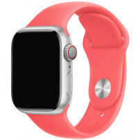 Silikónový remienok s kratšou a dlhšou prackou pre Apple Watch Ultra 49mm / 46mm / 45mm / 44mm / 42mm - koralový