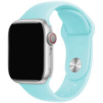 Silikónový remienok s kratšou a dlhšou prackou pre Apple Watch Ultra 49mm / 46mm / 45mm / 44mm / 42mm - svetlomodrý