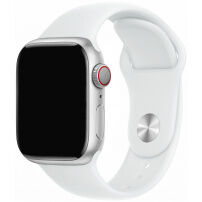 Silikónový remienok s kratšou a dlhšou prackou pre Apple Watch Ultra 49mm / 46mm / 45mm / 44mm / 42mm - biely