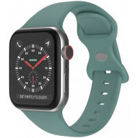 Silikónový remienok s motýlikovou prackou pre Apple Watch 42mm / 41mm / 40mm / 38mm - mentolový