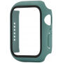 Silikónový remienok s puzdrom s tvrdeným sklom pre Apple Watch 41mm / 40mm - petrolejový