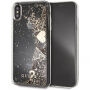 Guess Glitter Case Hearts kryt pre iPhone XS Max – zlatá