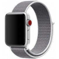 Nylonový remienok so zapínaním na suchý zips na Apple Watch 41 mm / 40 mm / 38 mm - šedý