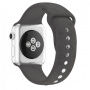 Silikónový remienok so vzorom labiek pre Apple Watch 42mm / 41mm / 40mm / 38mm - sivo-hnedý