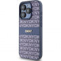 DKNY Repeat Pattern Tonal Stripe kryt na iPhone 14 Pro Max - tmavomodrý