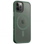 Tactical Hyperstealth transparentný kryt s MagSafe na iPhone 12 / 12 Pro - olivový