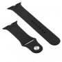 Silikónový remienok so silikónovým puzdrom na Apple Watch 45 mm / 44 mm - čierny