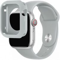 Silikónový remienok so silikónovým puzdrom na Apple Watch 41 mm / 40 mm - šedý
