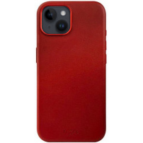 FIXED MagLeather kožený kryt s MagSafe na iPhone 13 - červený