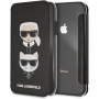 Karl Lagerfeld Karl and Choupette Book puzdro pre iPhone XR – čierna