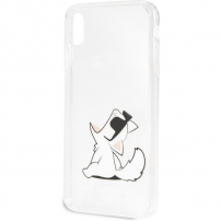Karl Lagerfeld Fun Choupette No Rope Hard Case kryt pre iPhone XS Max – číry