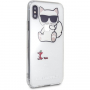 Karl Lagerfeld Fun Eaten No Rope Hard Case kryt pre iPhone XS Max – číre