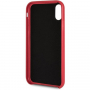 Guess PU Leather Case Triangle kryt pre iPhone XR – červená