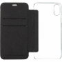 Karl Lagerfeld Ikonik Book puzdro pre iPhone X/XS – čierna