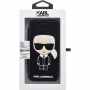 Karl Lagerfeld Ikonik Book puzdro pre iPhone X/XS – čierna