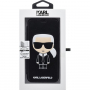 Karl Lagerfeld Ikonik Book puzdro pre iPhone XR – čierna