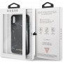 Guess Marble TPU puzdro pre iPhone X/XS – čierna