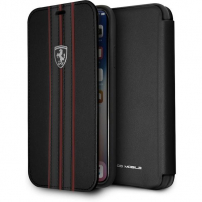Ferrari Off Track Logo Book FEURFLBKPXBKR puzdro iPhone X/XS čierne