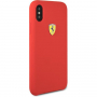 Ferrari SF silikónové puzdro FESSIHCPXRE iPhone X/XS červené