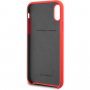 Ferrari SF silikónové puzdro FESSIHCPXRE iPhone X/XS červené