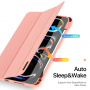 DUX DUCIS Domo puzdro s priestorom na Apple Pencil a funkciou uspania na iPad Pro 11" (2024/2025) - ružové