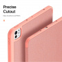 DUX DUCIS Domo puzdro s priestorom na Apple Pencil a funkciou uspania na iPad Pro 13" (2024/2025) - ružové