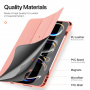 DUX DUCIS Domo puzdro s priestorom na Apple Pencil a funkciou uspania na iPad Pro 13" (2024/2025) - ružové