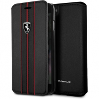 Ferrari Off Track Logo Book FEURFLBKI8BKR iPhone SE (2020/2022) / 8 / 7 čierne