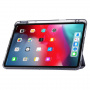 Puzdro s transparentnou zadnou stranou a origami stojanom na iPad Pro 13" (2024/2025) - modré