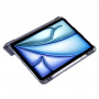 Puzdro s transparentnou zadnou stranou a origami stojanom na iPad Air 11" (2024-2026) - čierne