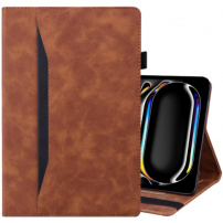 Elegantné puzdro s priestorom na karty na iPad Pro 11" (2024/2025) - hnedé