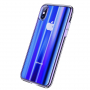 BASEUS Aurora kryt pre iPhone XS – modrá