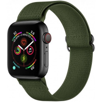 Nylonový remienok s posuvnou prackou pre Apple Watch 42mm / 41mm / 40mm / 38mm - olivový