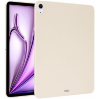 Matný kryt z mäkkého plastu na iPad Air 13" (2024-2026) - béžový