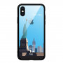 NXE kryt so sklenenou zadnou stranou pre iPhone XS Max – New York