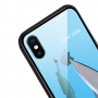 NXE kryt so sklenenou zadnou stranou pre iPhone XS Max – New York